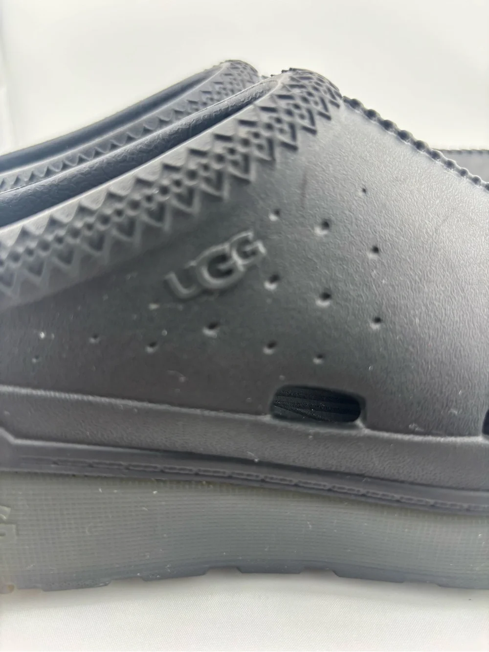 UGG Black Slip-On Foam Clogs